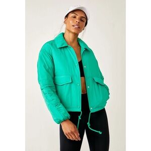 Free People Movement Women's Off The Bleachers Coaches Jacket in Lucky Charm